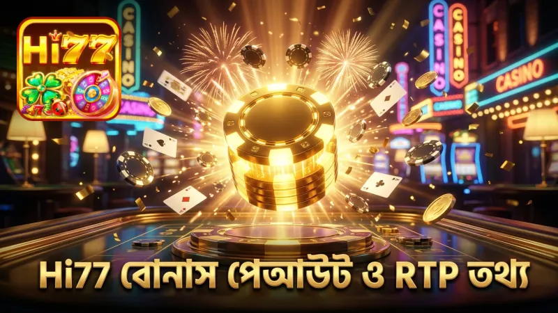 Hi77-এর পর্যবেক্ষণে বোনাস রাউন্ডের গড় পেআউট এবং RTP