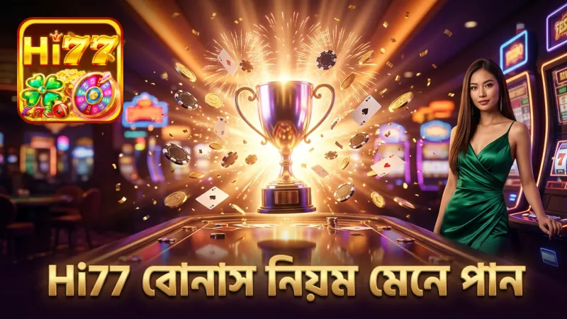Hi77 ইনস্ট্যান্ট বোনাস পেতে নিয়ম মেনে খেলুন সাবধানে