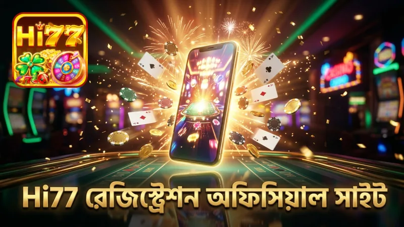 Hi77 রেজিস্ট্রেশনের প্রথম ধাপে অফিসিয়াল সাইট ভিজিট করুন