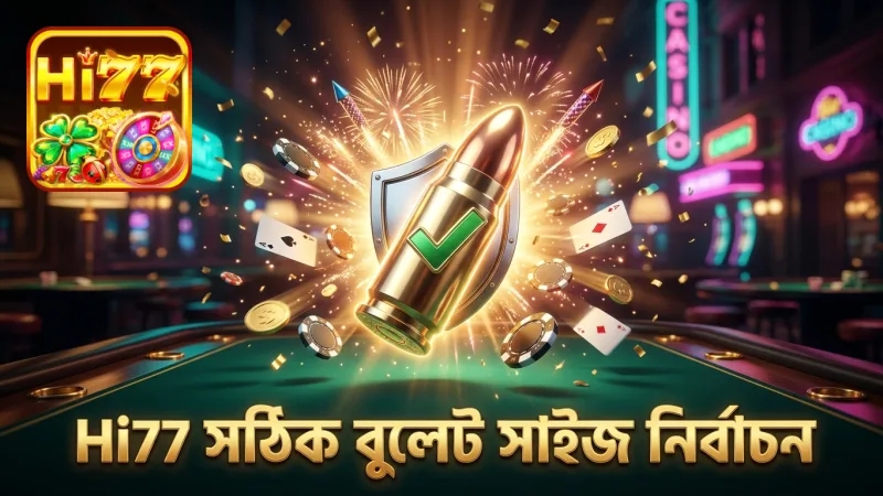 Hi77 গেমে সঠিক বুলেট সাইজ বাজি ধরা কমায়