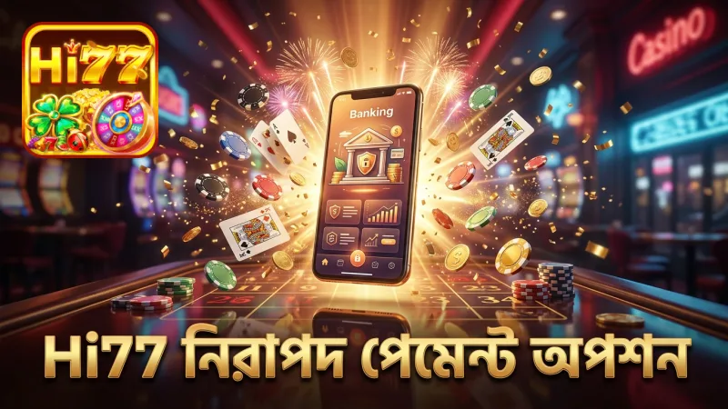 Hi77 প্ল্যাটফর্মে নিরাপদ ব্যাংকিং ও দ্রুত লেনদেন।