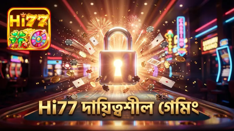 Hi77-এ দায়িত্বশীল গেমিং নিশ্চিত করে নিরাপত্তা।