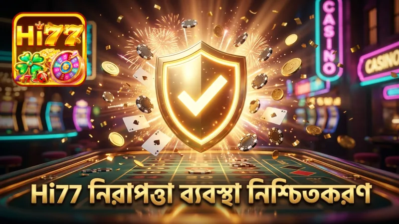 নিরাপদ বেটিং নিশ্চিত করতে Hi77 প্ল্যাটফর্মের নিরাপত্তা ব্যবস্থা।