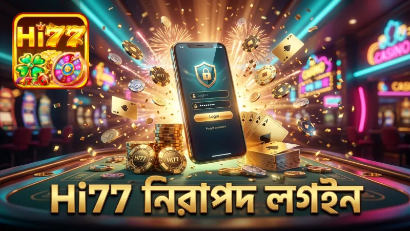 Hi77 নিরাপদ লগইন প্রক্রিয়া ও তথ্য যাচাইকরণ পদ্ধতি প্রদর্শন।
