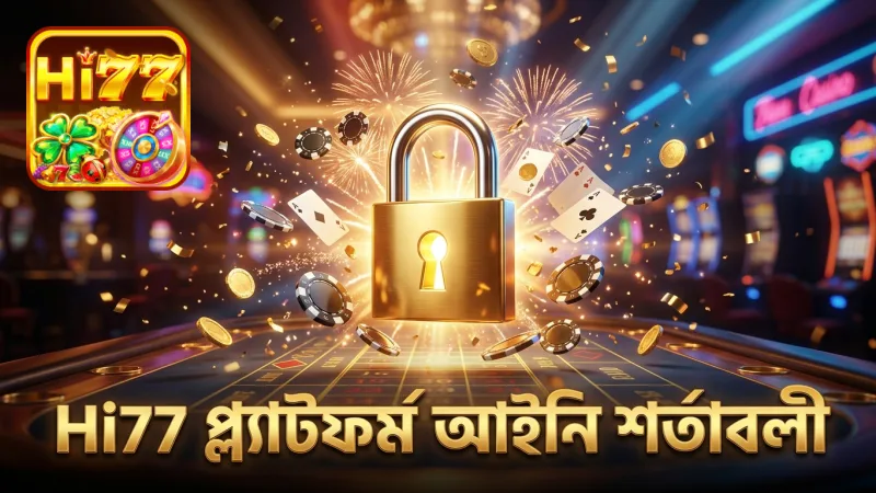Hi77 প্ল্যাটফর্মের আইনি শর্তাবলী স্পষ্ট ও বিস্তারিত।