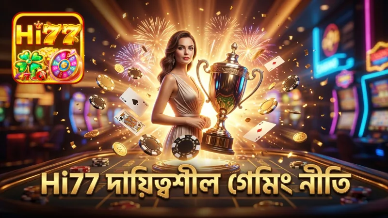 Hi77 দায়িত্বশীল গেমিংয়ের জন্য নির্দিষ্ট নীতিমালা অনুসরণ করে।